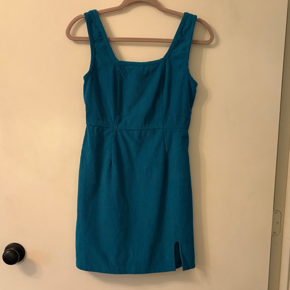 Japna Teal Mini Dress